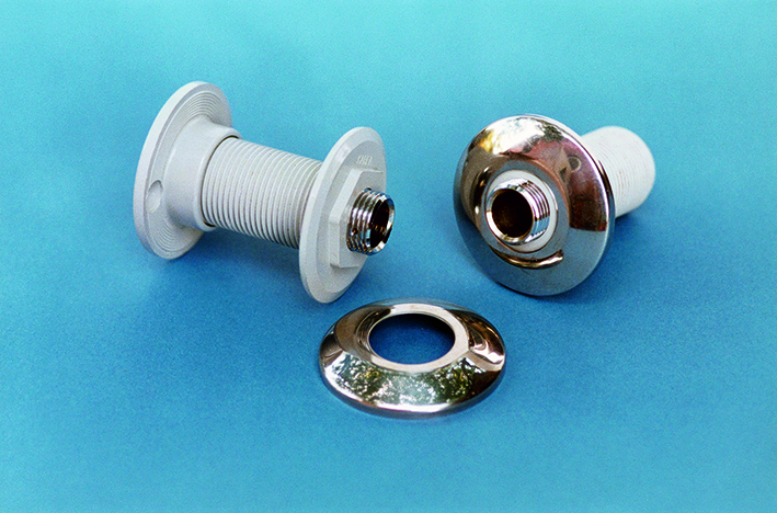 Figur C.5. Montagekobling – til venstre med flange for fastgørelse.